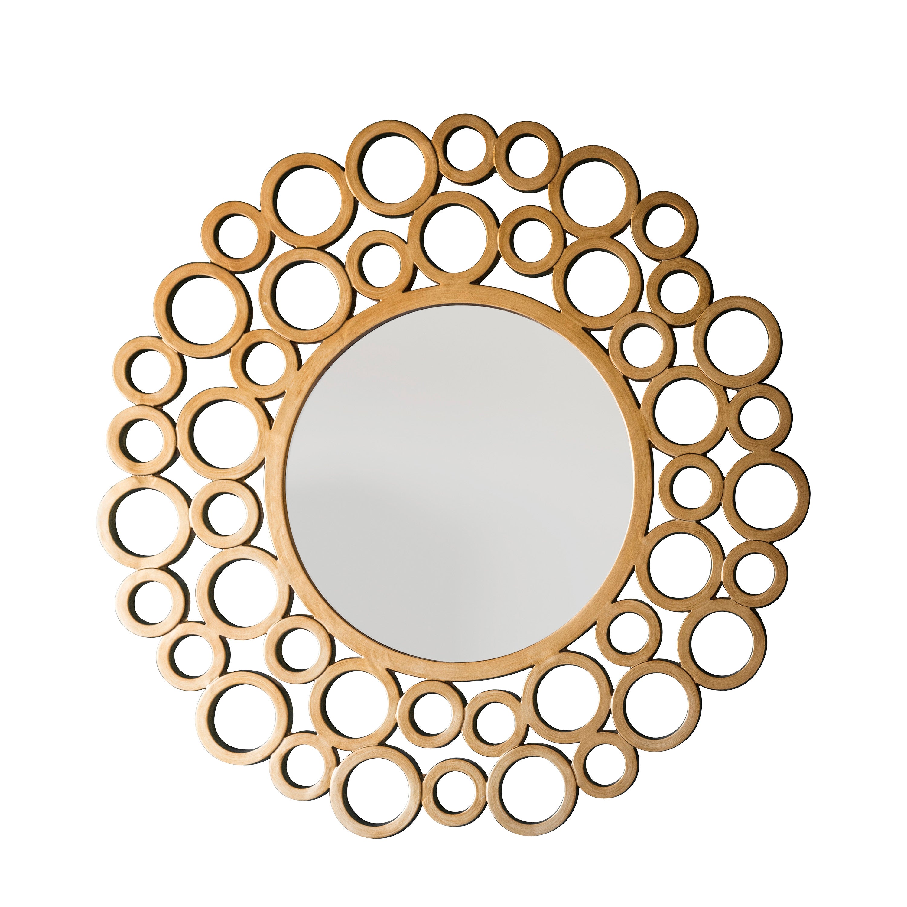 Cici Gold Ring Leaf Wall Mirror
